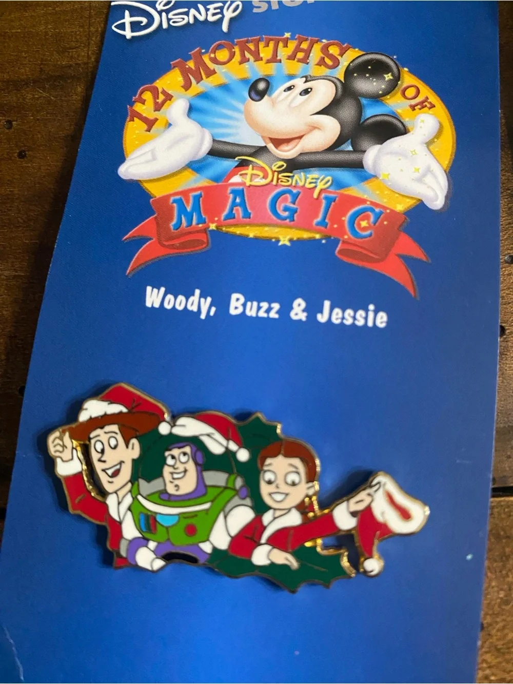 Disney Puzzle Piece Christmas Wreath Set  Holiday Character Pin Set -